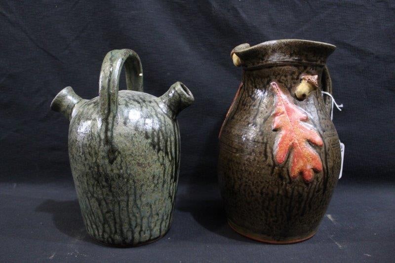 Glazed stoneware jug & Oak leaf & Acorn pitcher  (1 of 7)