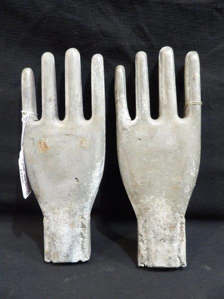 Pair of early cast Men's glove molds (1 of 8)