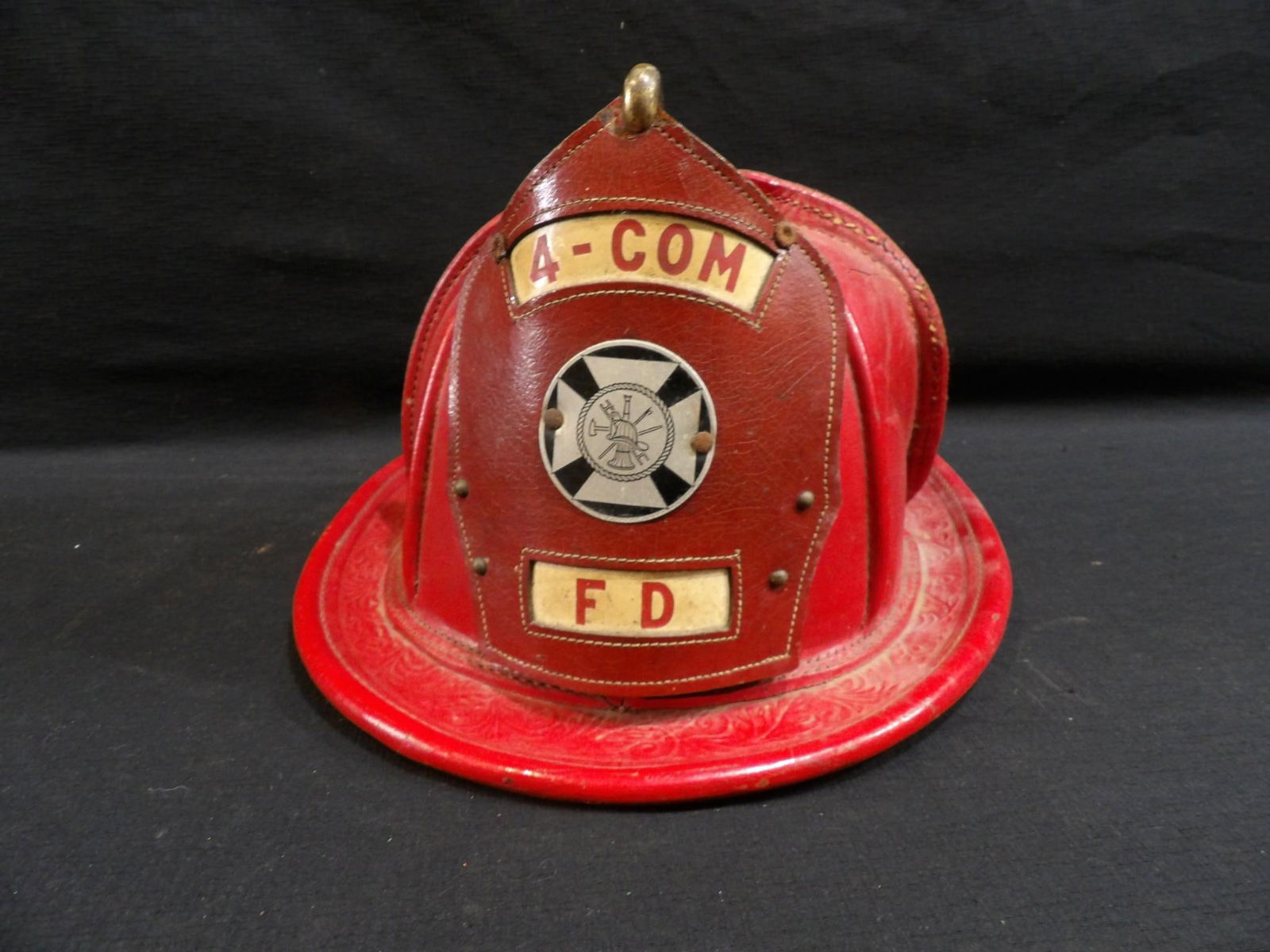 Cairns & Bros Embossed Leather Fire Helmet (1 of 8)