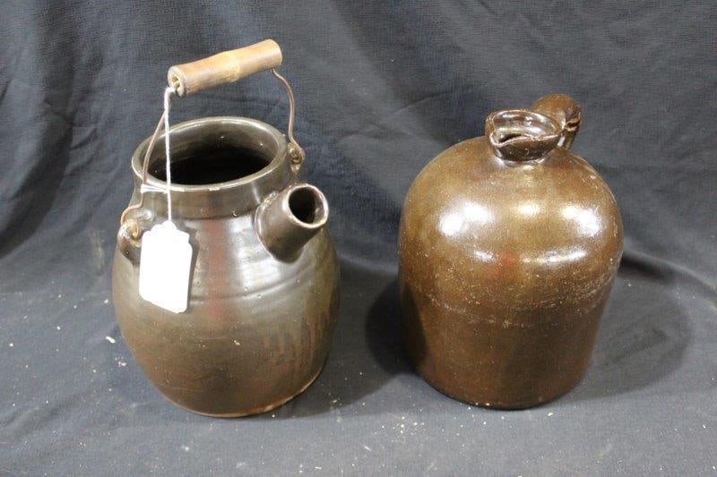 Stoneware Batter jug and syrup jug (1 of 5)