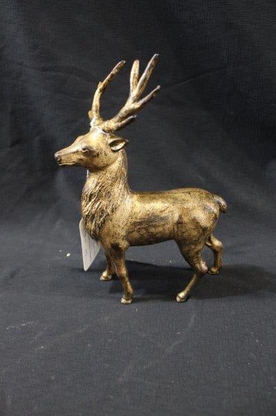 Christmas Reindeer cast iron bank: A.C. Williams. Circa: 1910-35. 6 IN; long 9 IN; tall.