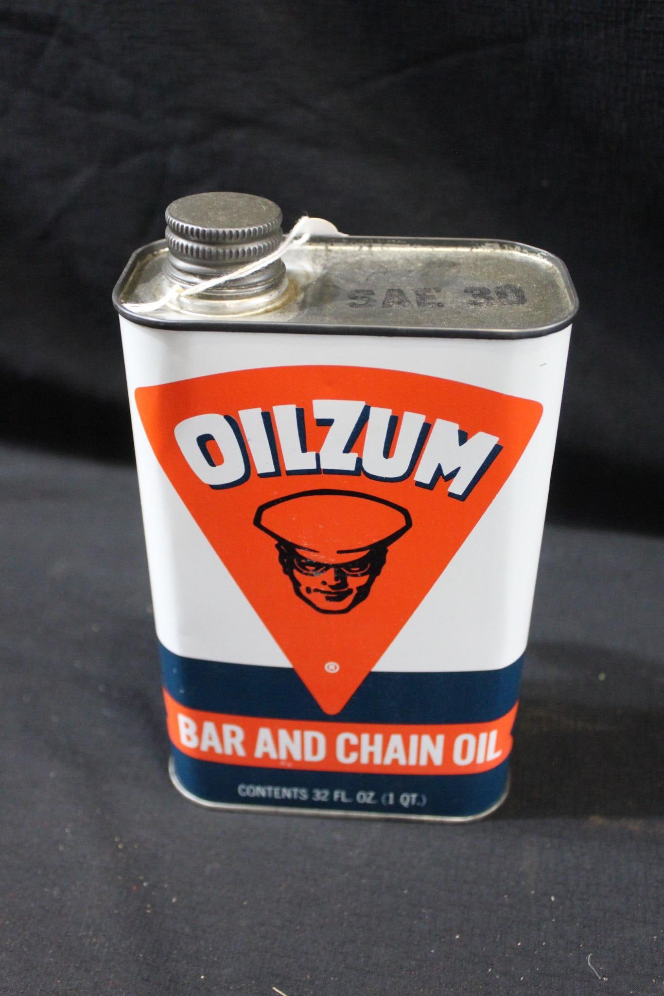 Rare Oilzum Bar and Chain Oil 1qt can (1 of 4)