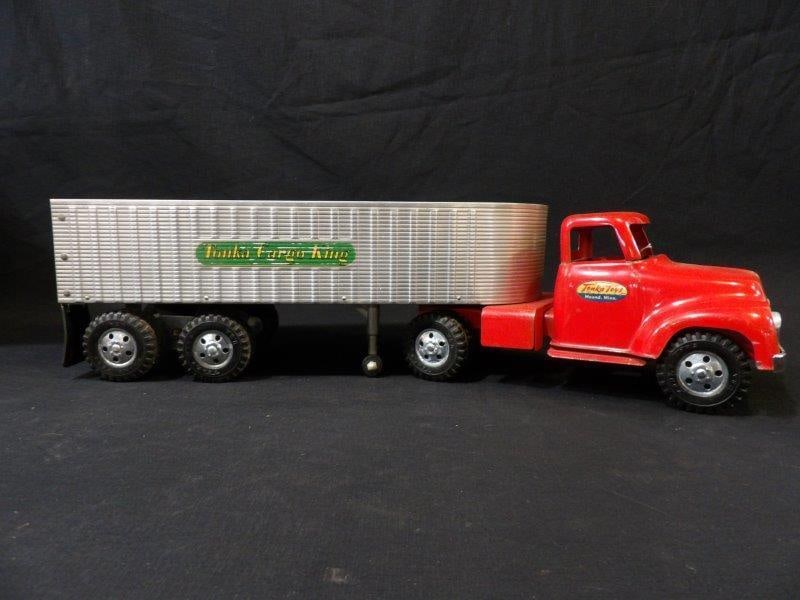 Tonka Cargo King tractor trailer (1 of 8)