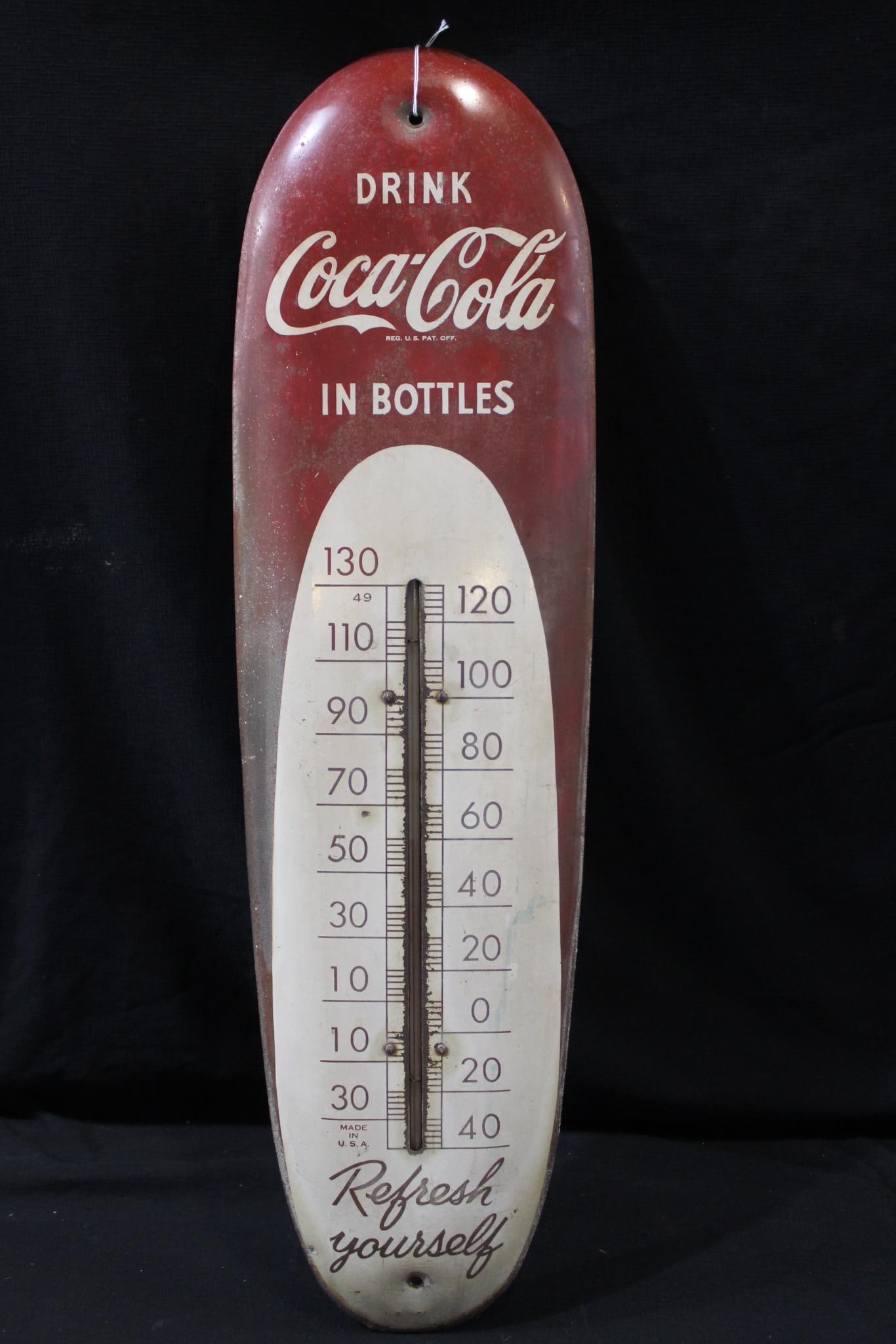 Coca-Cola metal Cigar thermometer  (1 of 4)