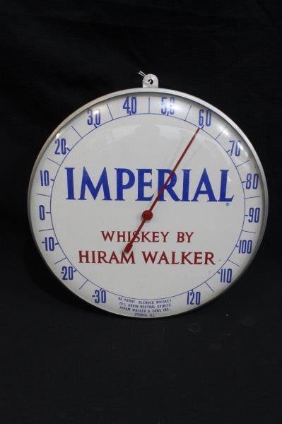 Imperial Whiskey By Hiram Walker thermometer  (1 of 3)