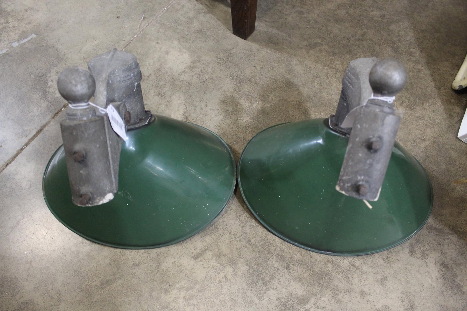 2- Porcelain Station lights  (1 of 2)