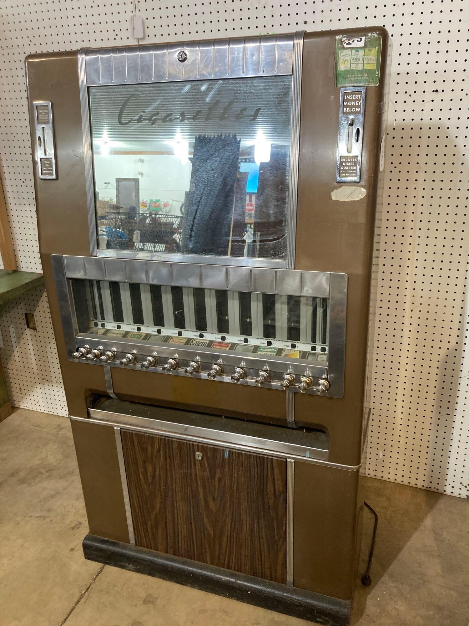National Vendors Inc coin-op cigarette machine  (1 of 9)