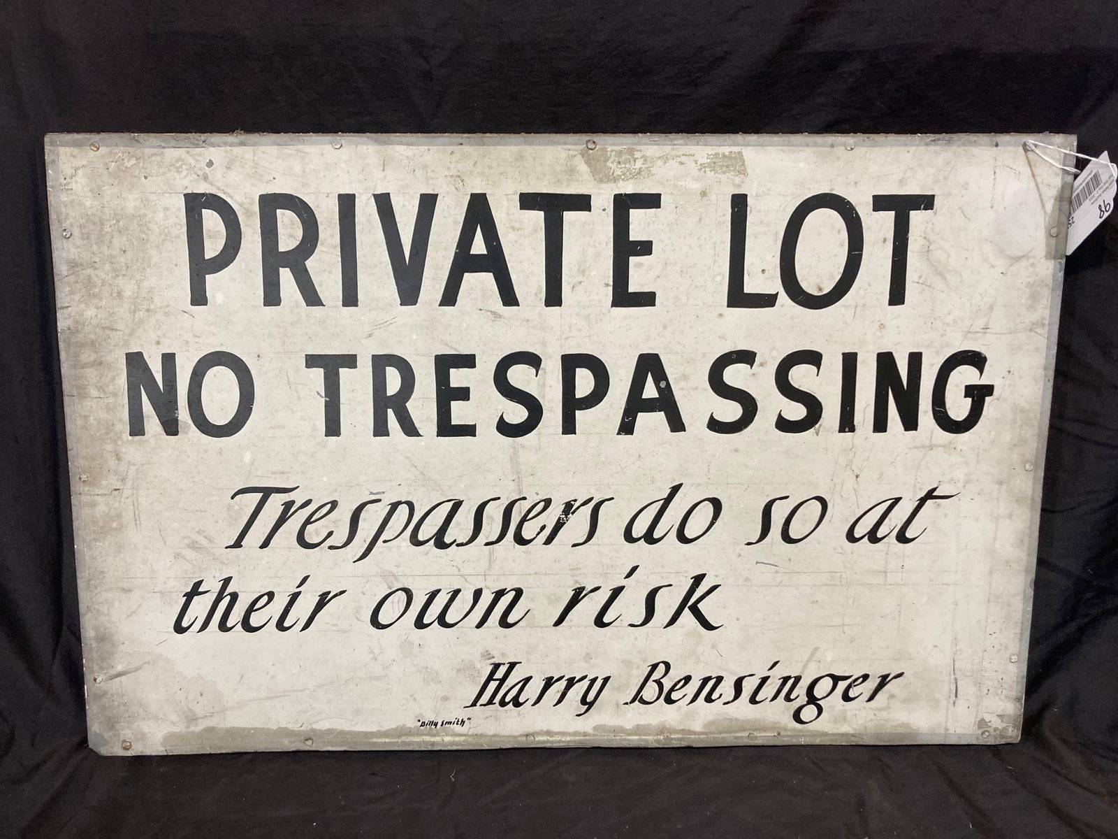 SST Private Lot Framed Sign (1 of 5)