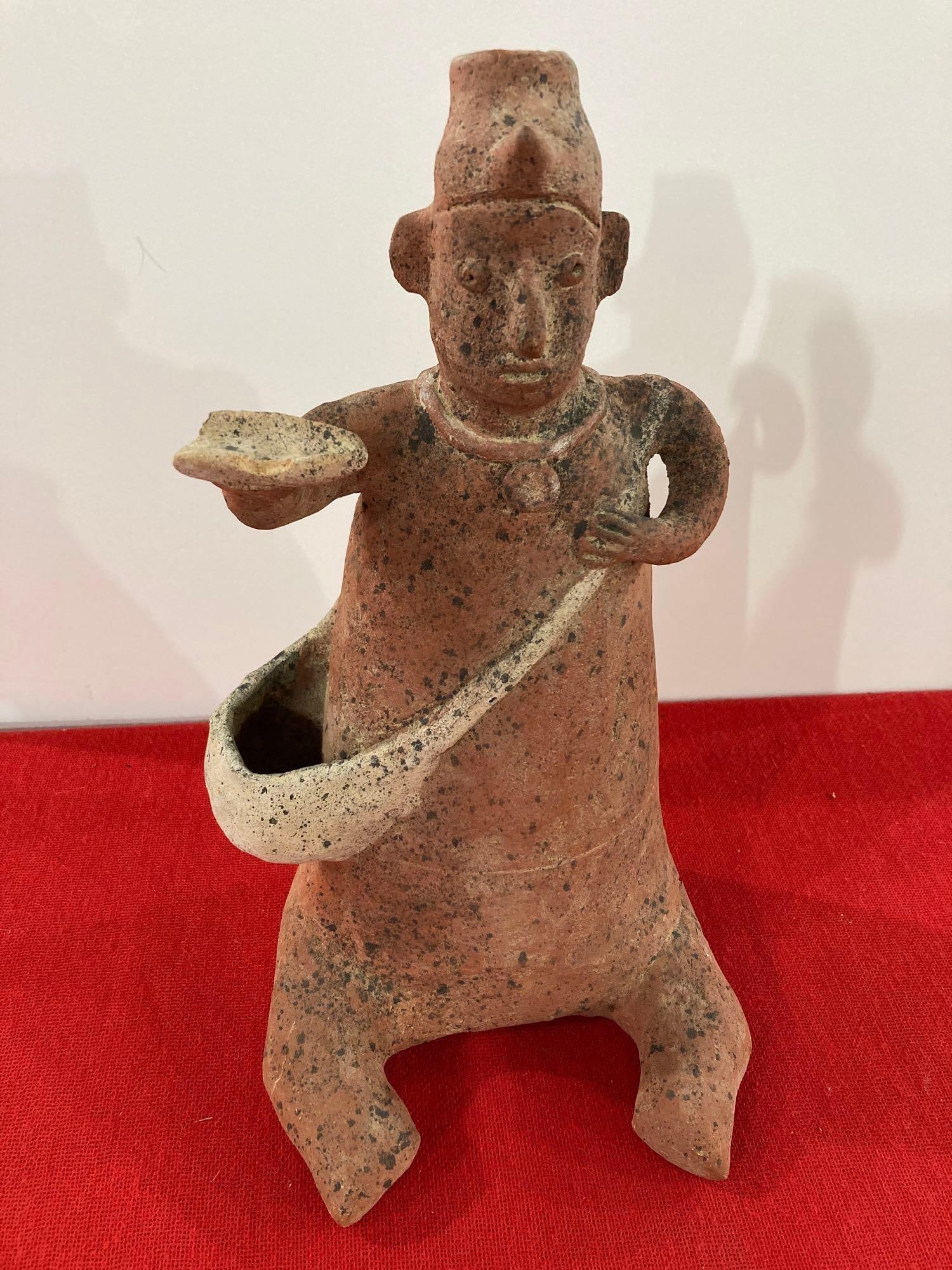Red Clay Pottery Figural Statue (1 of 10)