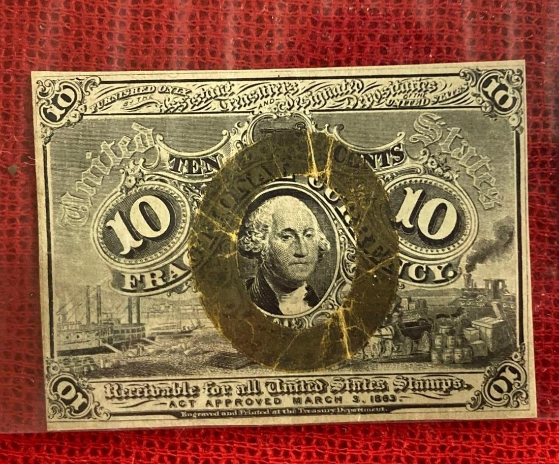 1863 FRACTIONAL 10 CENT BANK NOTE (1 of 2)