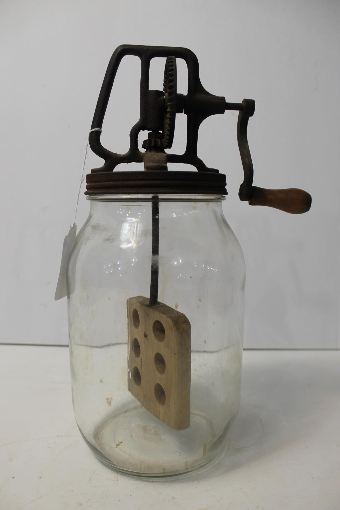 EARLY GLASS BUTTER CHURN (1 of 3)