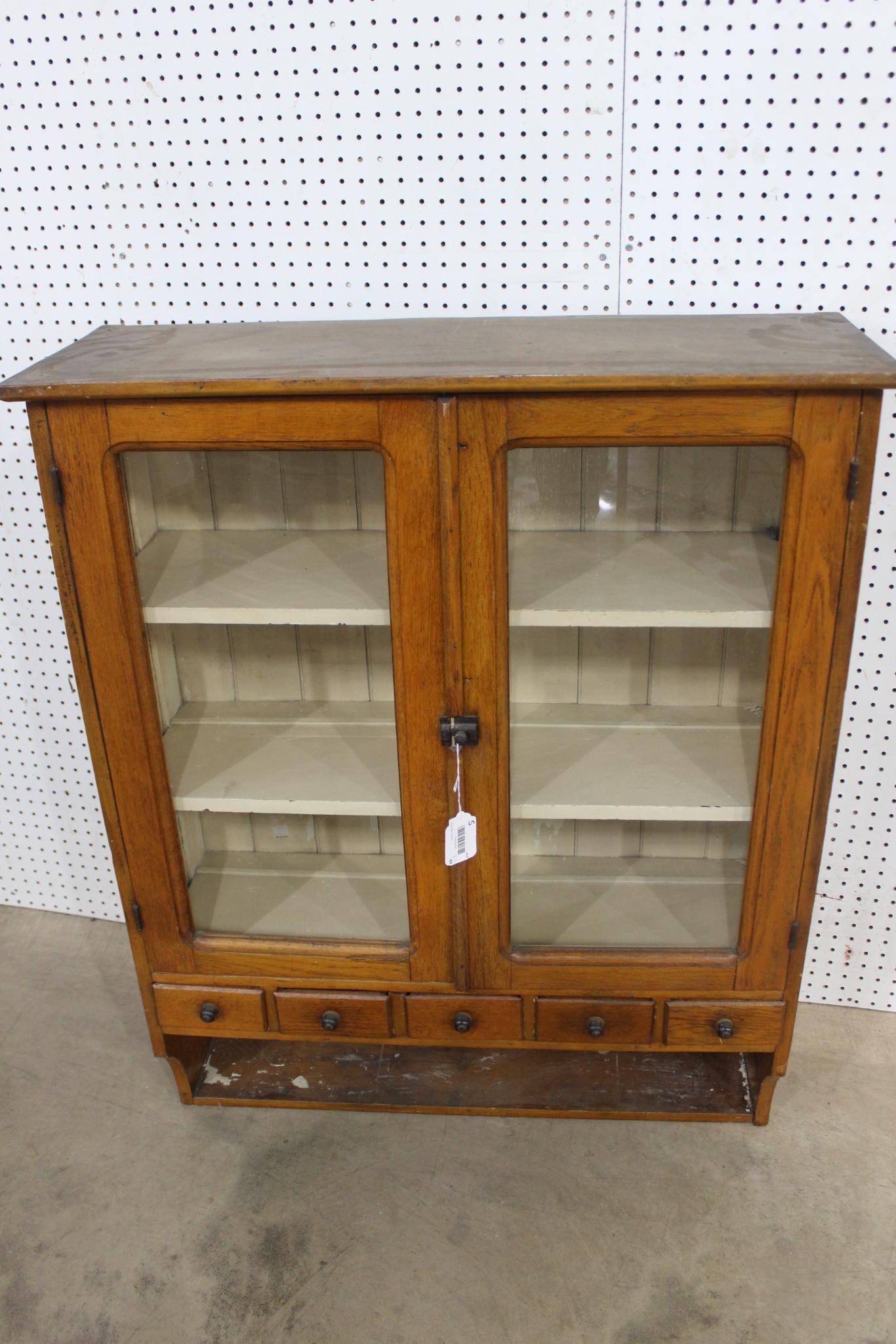 OAK HUTCH TOP (1 of 4)