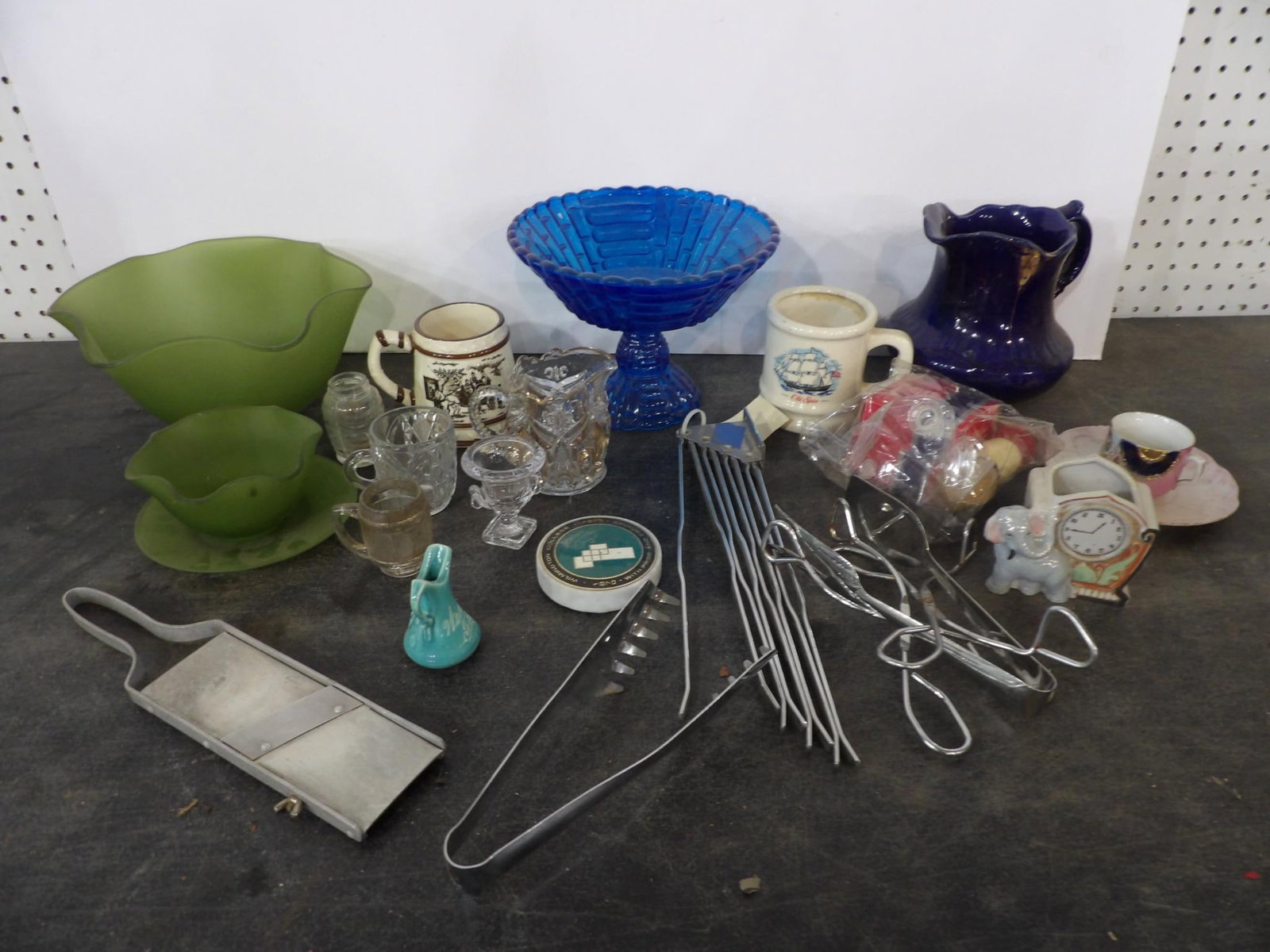 BLUE GLASSWARE, UTENSILS, & GLASSWARE (1 of 12)