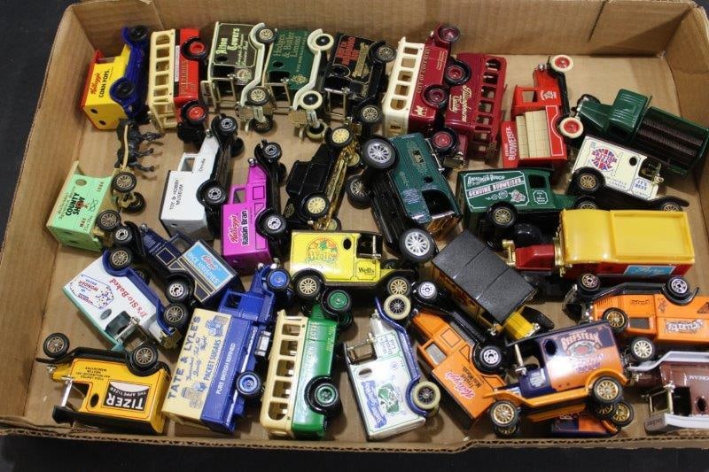 LOADED LOT OF VARIOUS MATCHBOX, DAYS GONE, ERTL AND MORE ADVERTISING CARS AND TRUCKS (1 of 4)