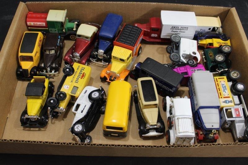 LOADED LOT OF ASSORTED SOLIDO, MATCHBOX, ERT AND MORE ADVERTISING TRUCKS AND CARS (1 of 5)