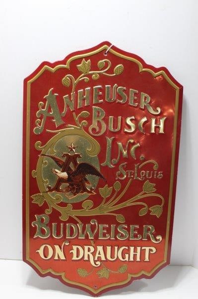 ANHEUSER BUSH BUDWEISER SIGN (1 of 3)