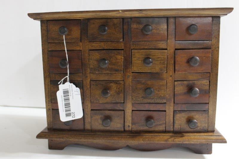 16 DRAWER APOTHECARY CHEST (1 of 5)