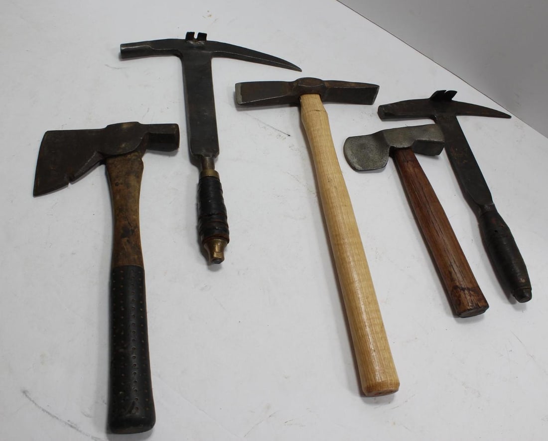 VARIOUS HATCHETS, HAMMERS, & PICKS (1 of 4)