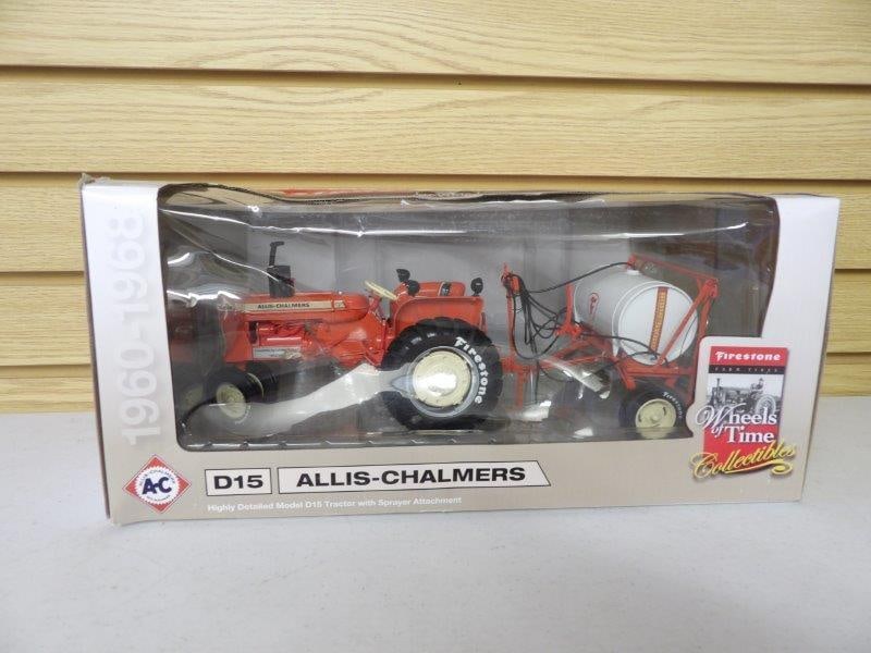 SPEC CAST FIRESTONE WHEELS OF TIME COLLECTIBLE ALLIS CHALMERS D15 LIMITED EDITION TRACTOR 1853/3500 (1 of 5)