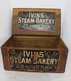 Ivins' Steam Bakery dovetailed box
