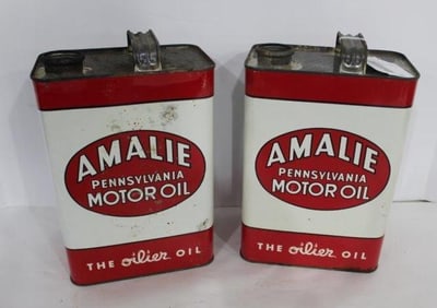 2- Amalie Motor oil 1gal cans