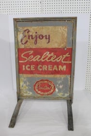 DST Sealtest Ice Cream curb sign
