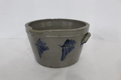 Stoneware Decorated Milk Pan