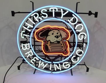 Thirsty Dog Brewing Co Neon Sign