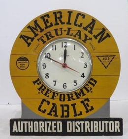 Wood American Trulay Cables Easel Back Clock