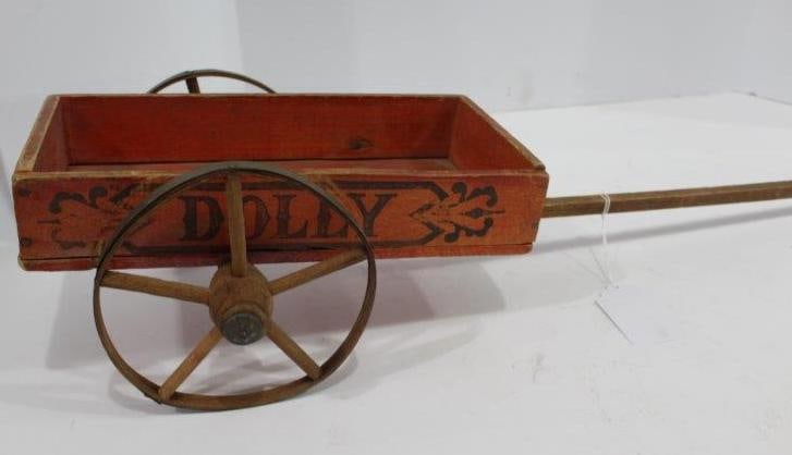 Dolly Red Painted Goat Wagon (1 of 4)