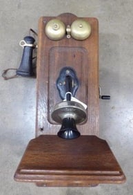 Oak Wall Phone
