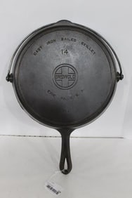 Griswold #14 handled cast iron skillet