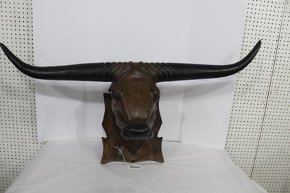 Wooden Longhorn head
