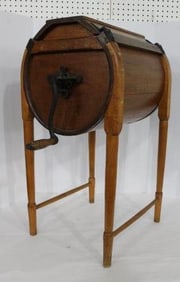 Primitive floor model butter churn