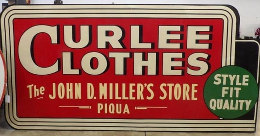 Curlee Cloths SST Advertising SIgn