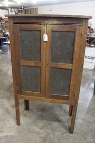 4 Panel Punched Tin Pie Safe