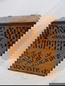 Stenciled King Bee Coffee Bin