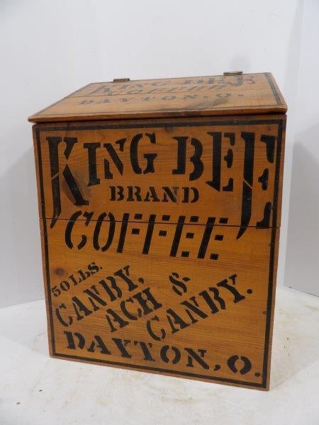 Stenciled King Bee Coffee Bin (1 of 8)