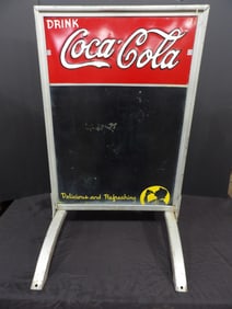 Coca Cola Chalk Board Curb Sign