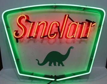 Sinclair Dino Neon Sign