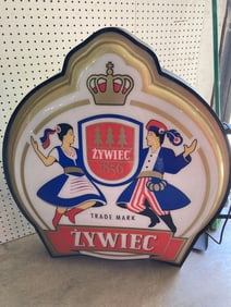 Double Sided Zywiec Lighted Beer Sign