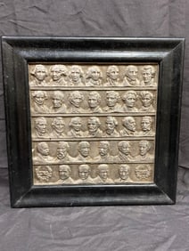 American Presidential bronze plaque