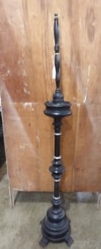 4ft Tall Wooden Candle Stick and Snuffer
