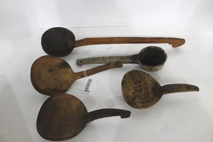 5- Primitive paddles and ladles