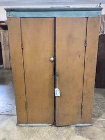 Primitive painted 2-door cupboard