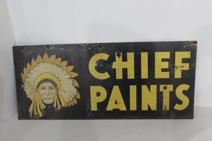 Chief Paints Double Sided Sign