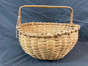 Wood Handled Gathering Basket