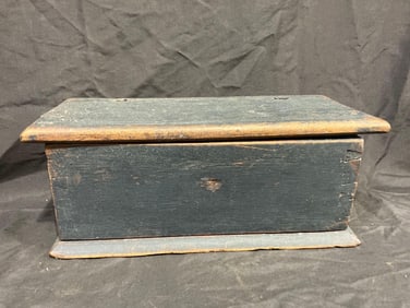 Painted dovetailed candle box