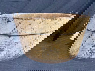 Primitive wooden wash tub