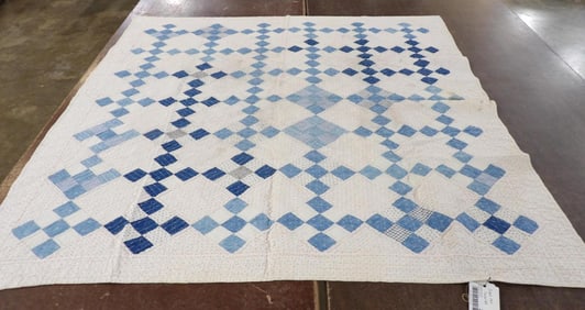 1911 Signed and Dated Lap Quilt